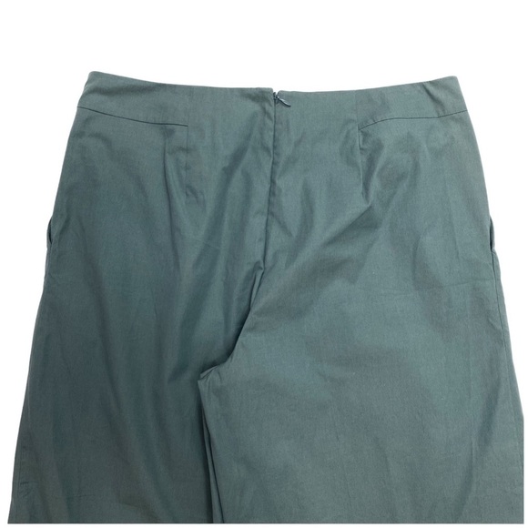 Cos Stitched Culottes Wide Crop Legs Pants in Sage Green National Size 12 New - Picture 6 of 11